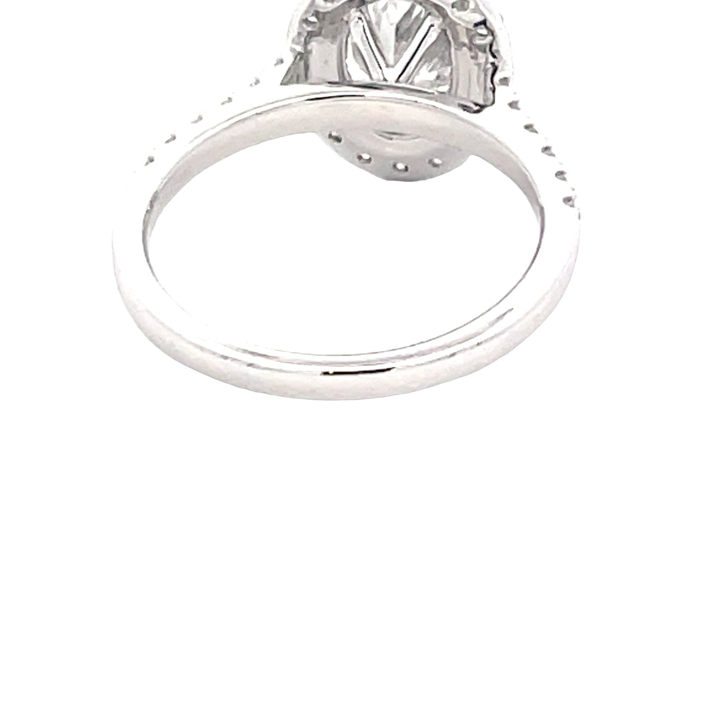 Oval Shaped Diamond Halo Cluster Style Ring - 2.25cts