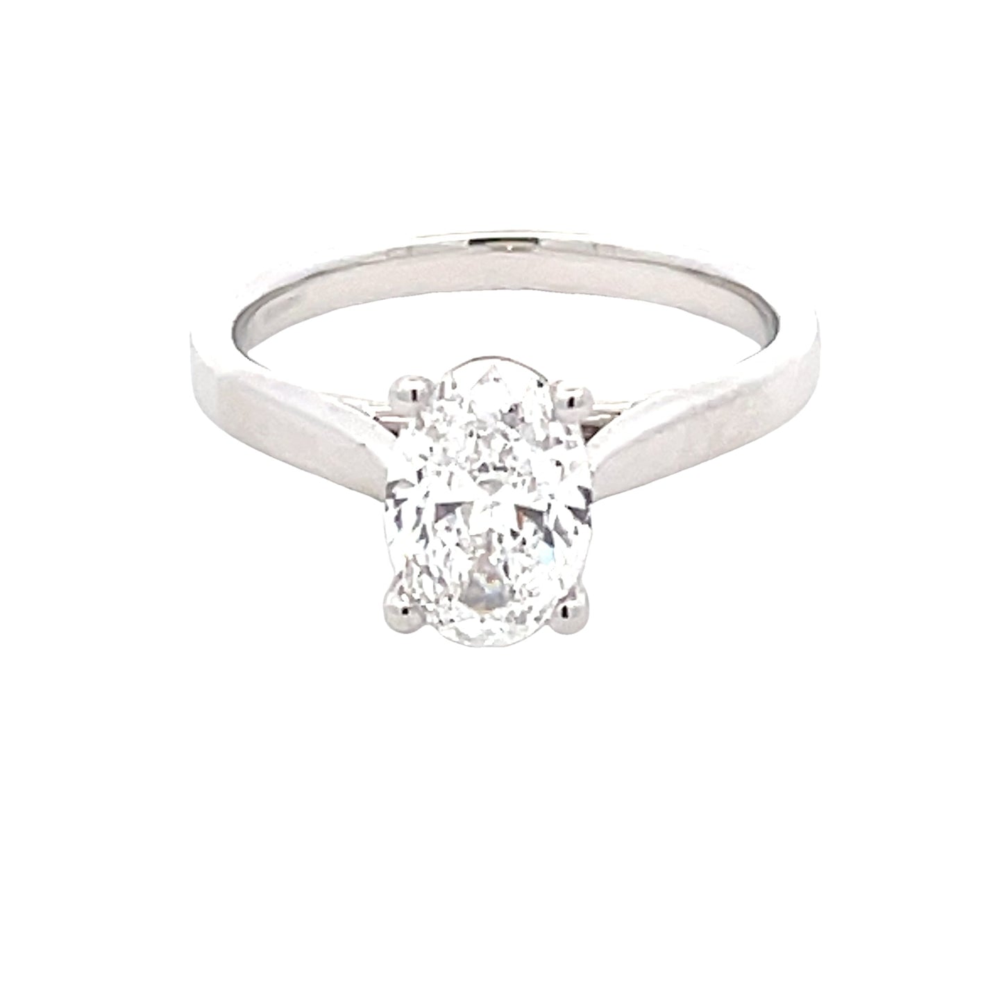 Oval Shaped Diamond Solitaire Ring - 1.20cts