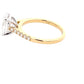 Oval Shaped Diamond Solitaire With Diamond Set Shoulders - 2.26cts