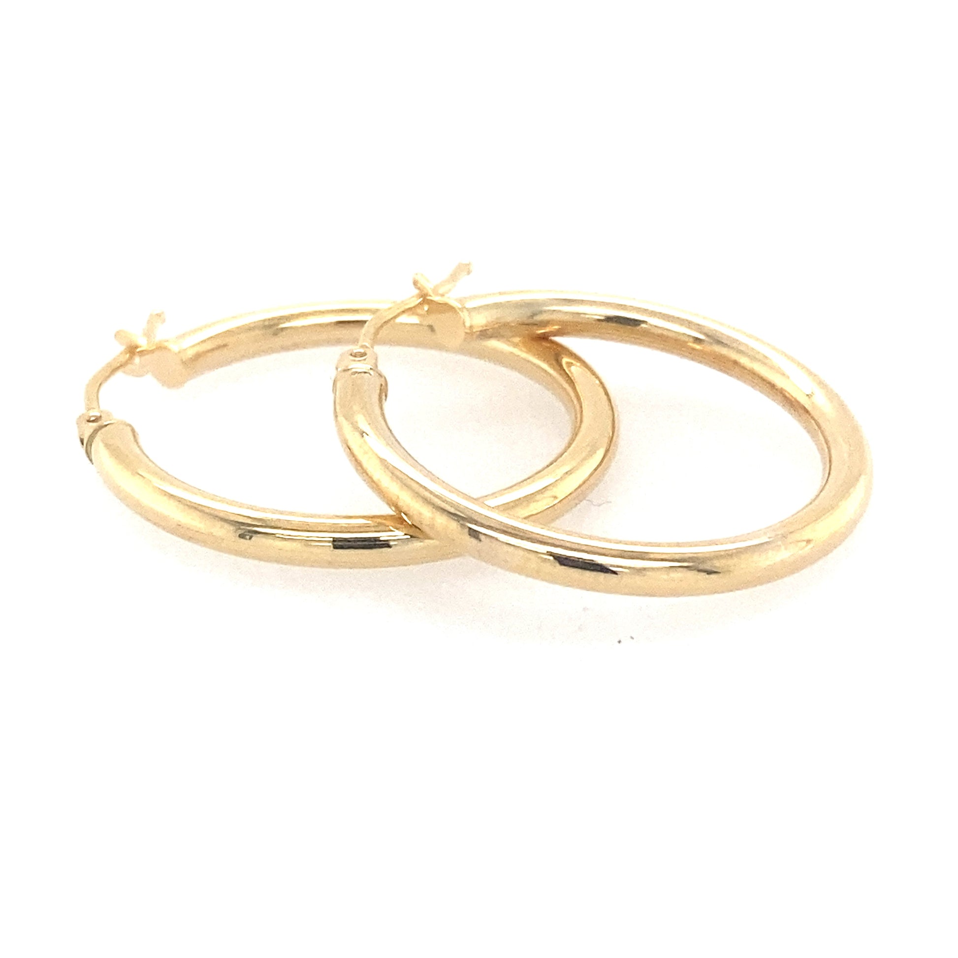 Yellow Gold Hoop Earrings  Gardiner Brothers   