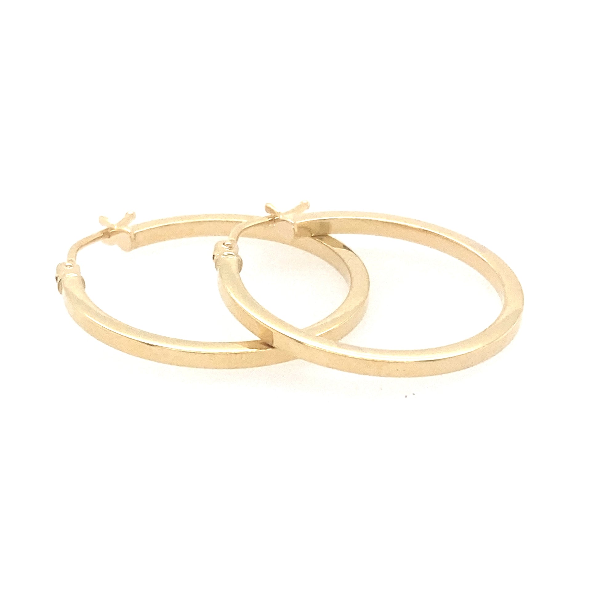 Yellow Gold Hoop Earrings  Gardiner Brothers   