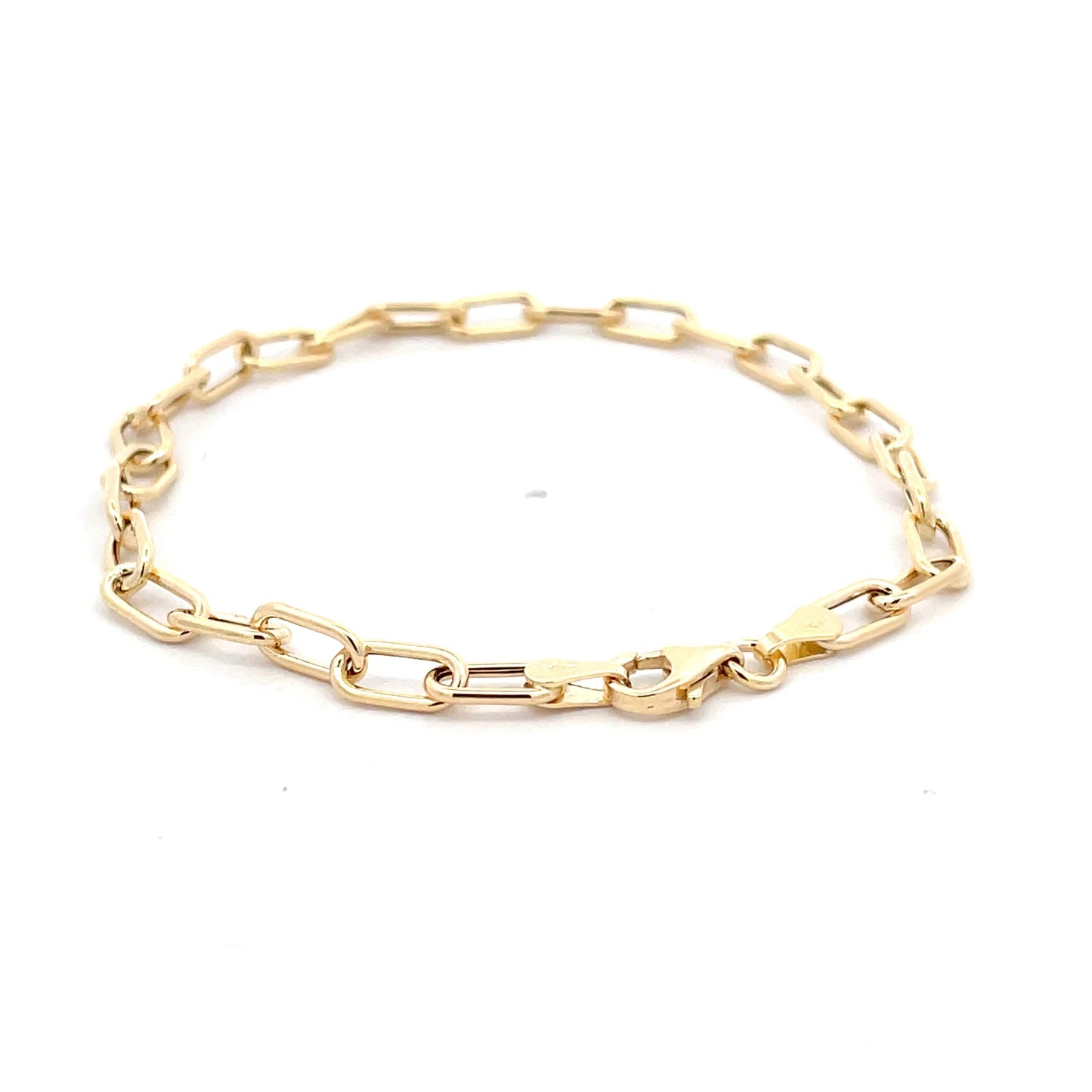 Yellow Gold Paperchain Link Bracelet  Gardiner Brothers   