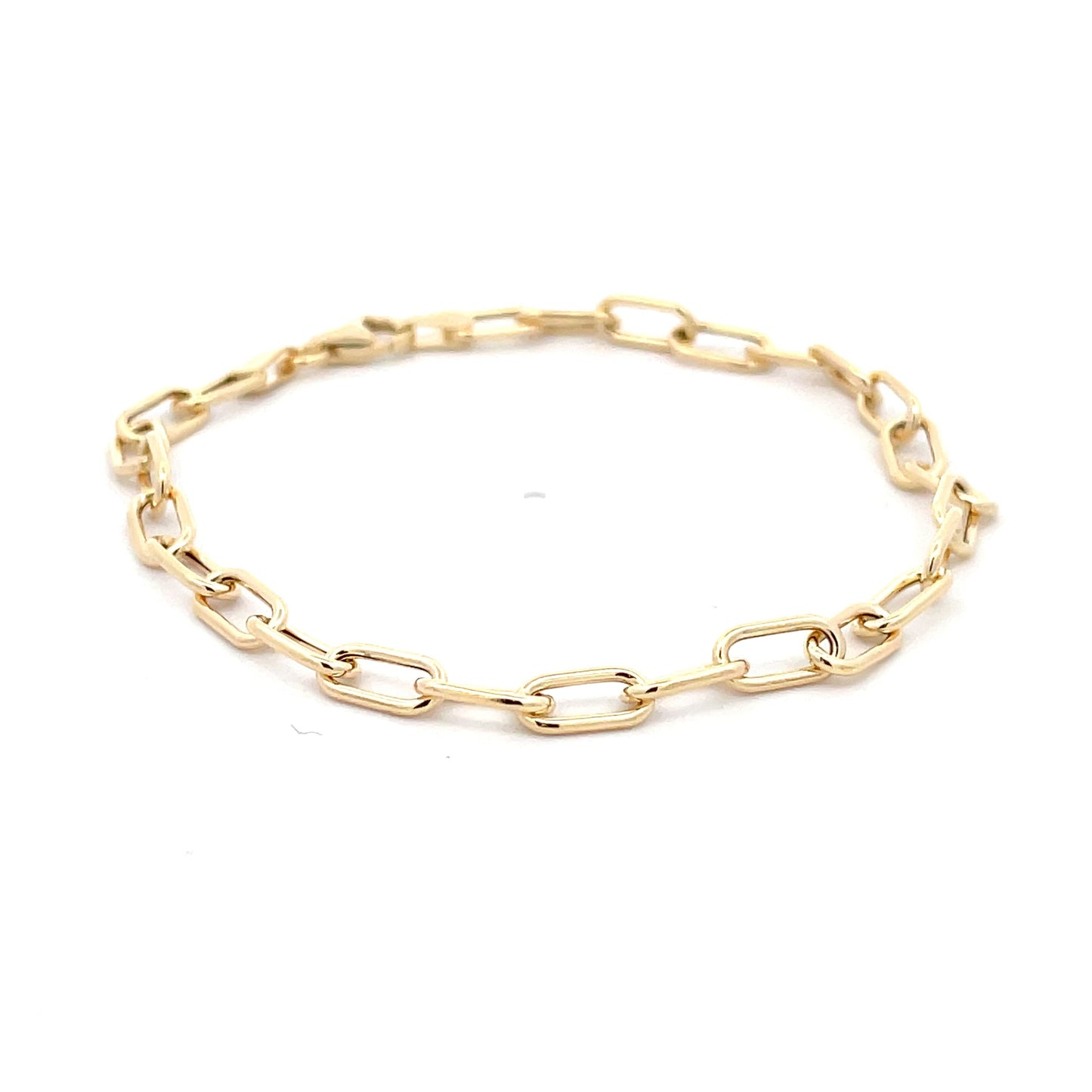 Yellow Gold Paperchain Link Bracelet  Gardiner Brothers   