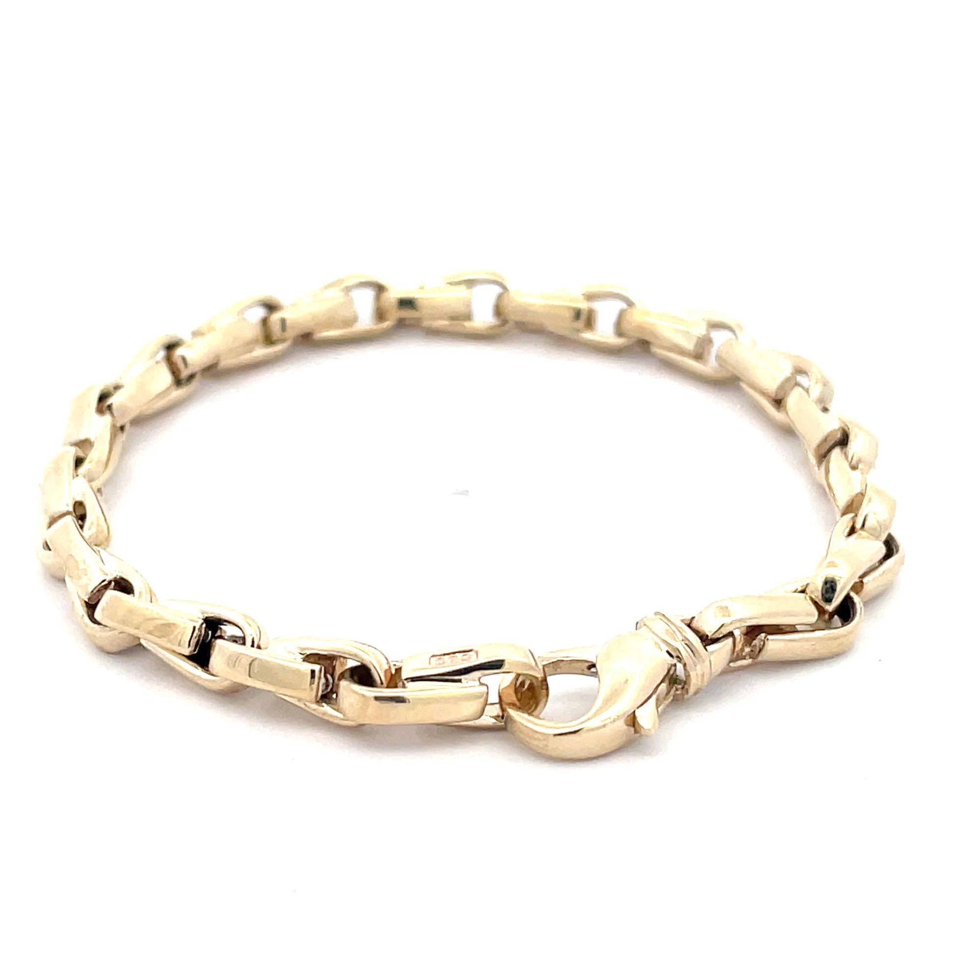 Yellow Gold Interlocking Link Bracelet  Gardiner Brothers   