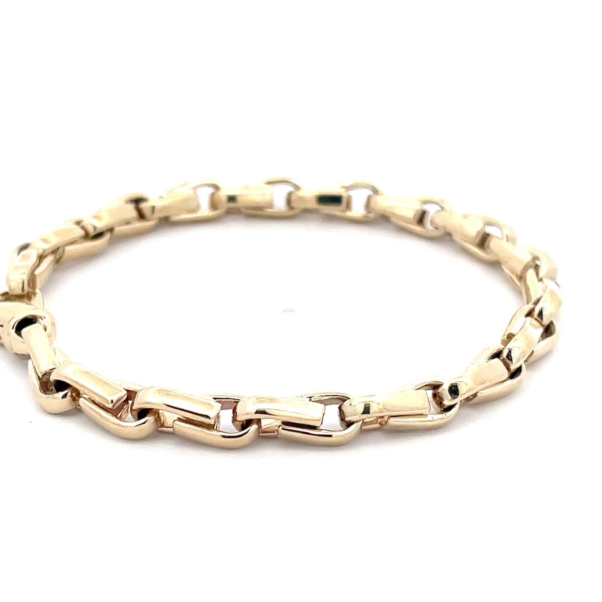 Yellow Gold Interlocking Link Bracelet  Gardiner Brothers   