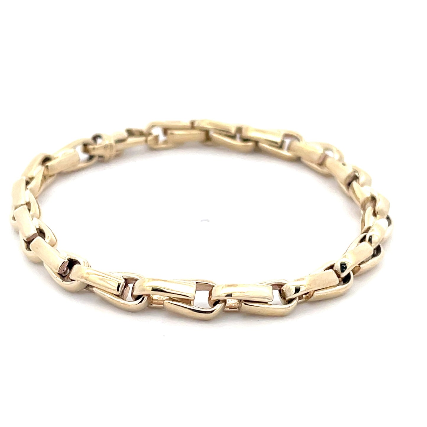 Yellow Gold Interlocking Link Bracelet  Gardiner Brothers   