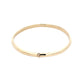 Yellow Gold 4mm "D" Shape Bangle  Gardiner Brothers   