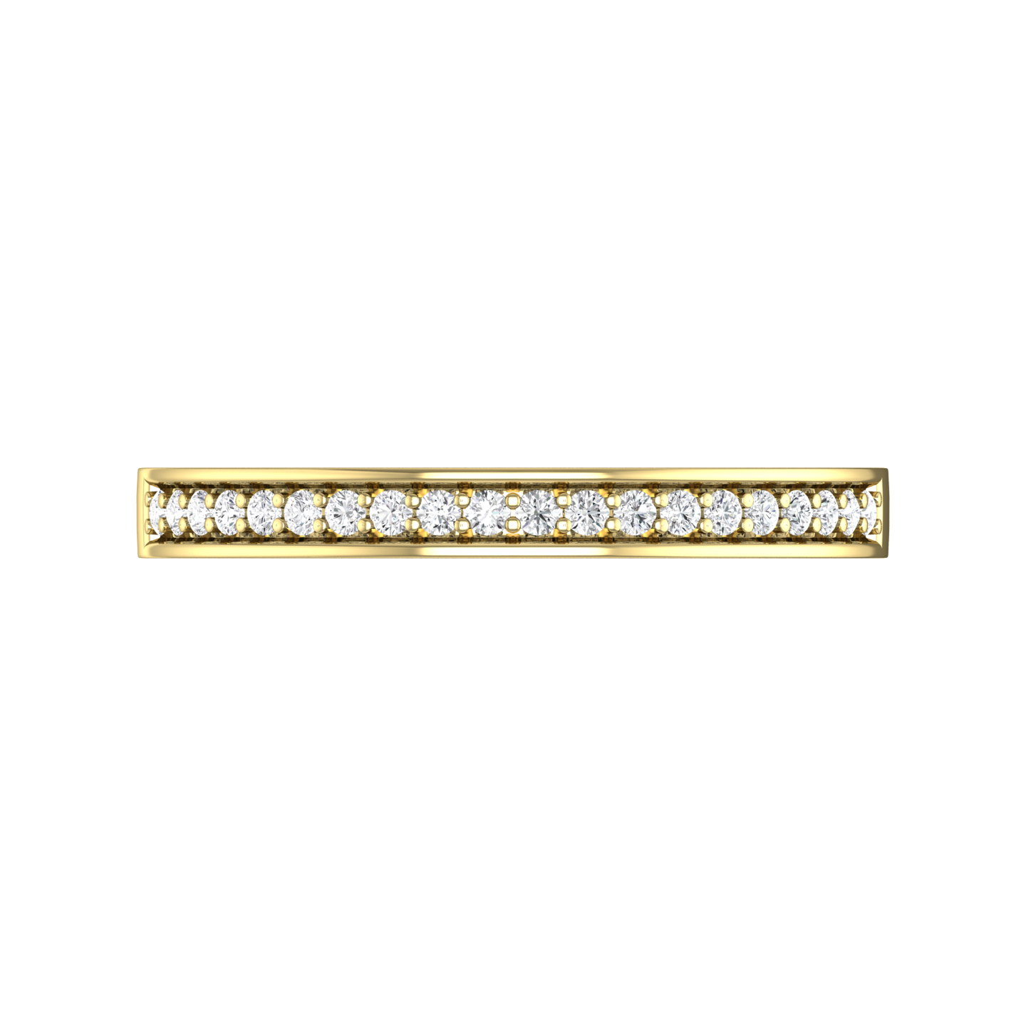 Diamond Set Pavé Style Wedding Band  Gardiner Brothers   