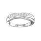 Princess Cut Diamond Cross-Over Wedding Band  Gardiner Brothers   