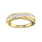 Princess Cut Diamond Cross-Over Wedding Band  Gardiner Brothers   
