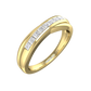 Princess Cut Diamond Cross-Over Wedding Band  Gardiner Brothers 0.32cts 18ct Yellow Gold 