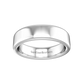 Plain Wedding Band With A Flat Outside and Rounded Edges  Gardiner Brothers   
