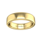 Plain Wedding Band With A Flat Outside and Rounded Edges  Gardiner Brothers   