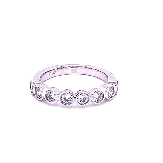 Rub-over Style Diamond Eternity Ring  Gardiner Brothers