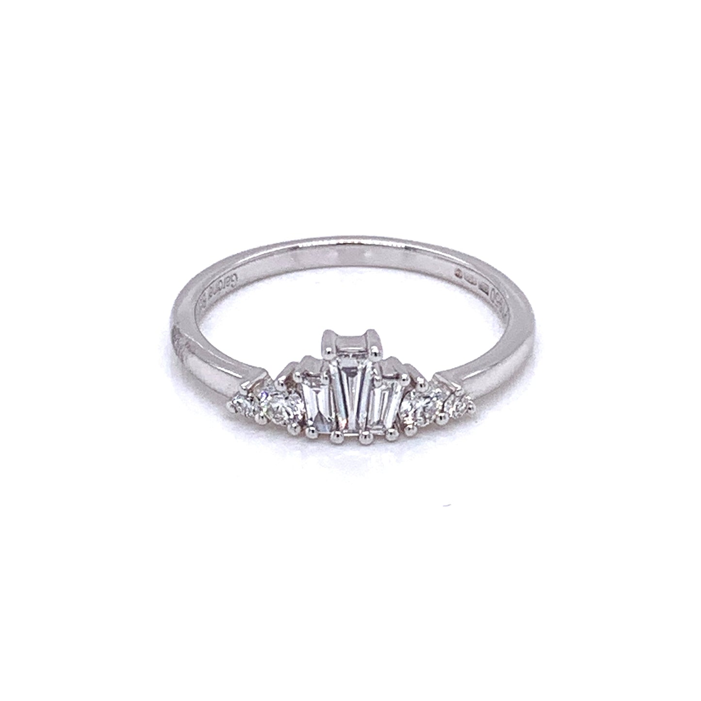 Platinum, Diamond Set Tiara Style Ring  Gardiner Brothers   