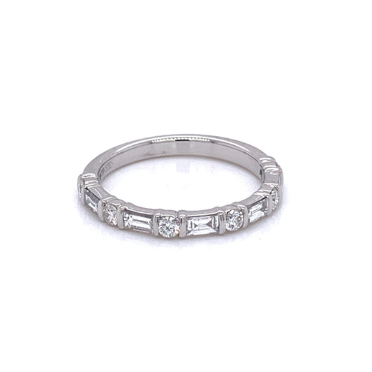 Brilliant and Baguette Cut Diamond Eternity Ring  Gardiner Brothers