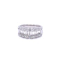 Round Brilliant and Baguette Cut Diamond Ring -1.40cts  Gardiner Brothers