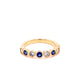 Sapphire and Diamond Rub-over Style Ring  Gardiner Brothers