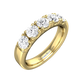 Round Brilliant Cut Mirco Claw Set Wedding Band  Gardiner Brothers 18ct Yellow Gold 0.50cts 