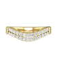 Double Row Curved Shaped Wedding Band  Gardiner Brothers   