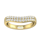 Double Row Curved Shaped Wedding Band  Gardiner Brothers   