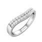 Double Row Curved Shaped Wedding Band  Gardiner Brothers   