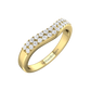 Double Row Bow Shaped Wedding Band  Gardiner Brothers   