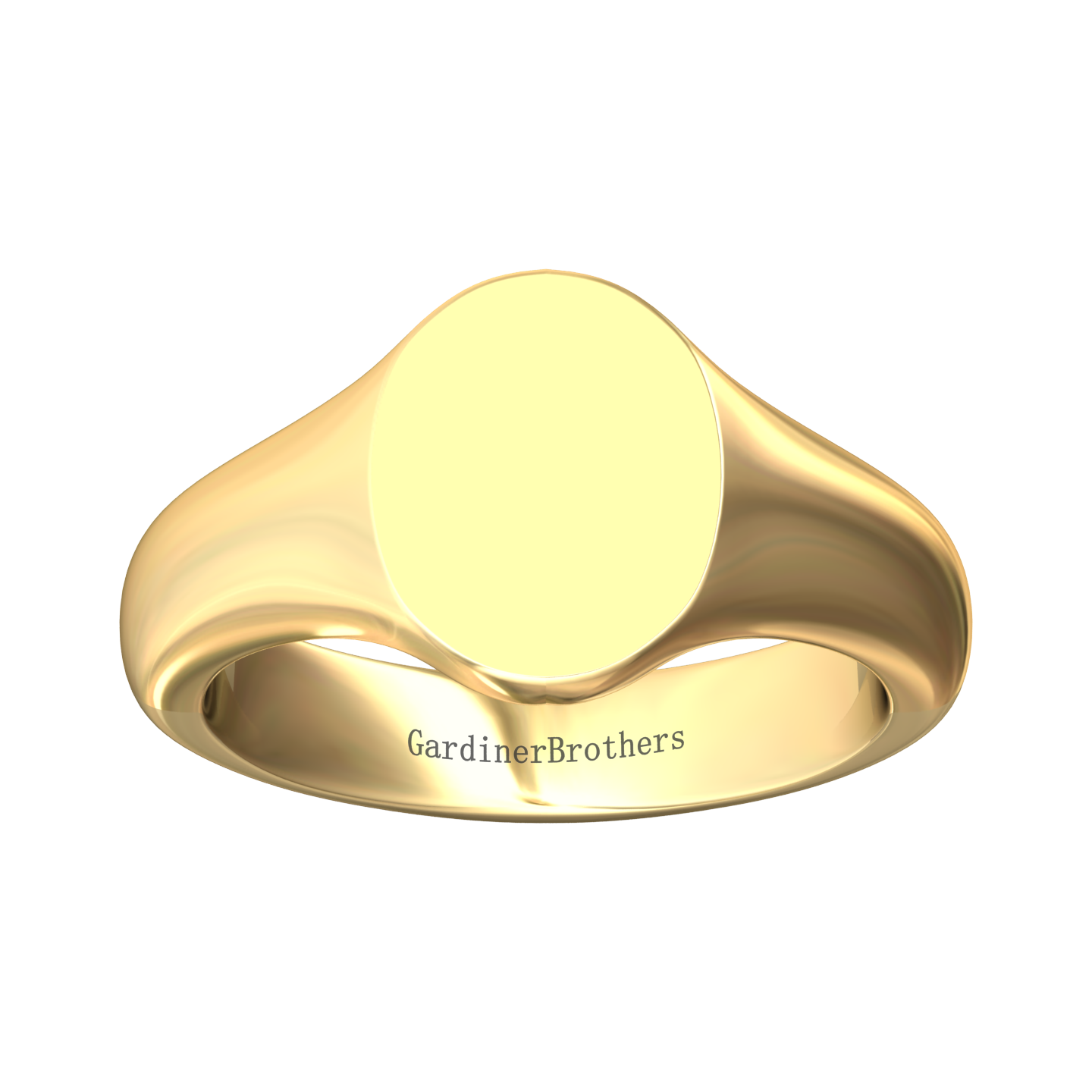 Oval Signet Ring 11x9mm  Gardiner Brothers