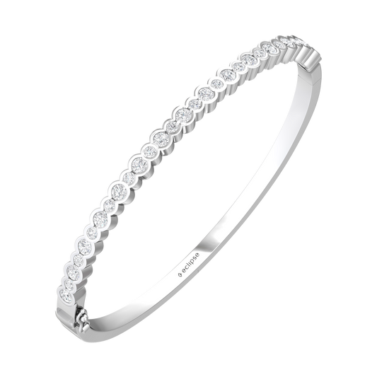 Eclipse Collection All Diamond Bangle  Gardiner Brothers Platinum  