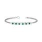 Eclipse Collection Emerald and Diamond Bracelet  Gardiner Brothers   