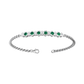 Eclipse Collection Emerald and Diamond Bracelet  Gardiner Brothers   
