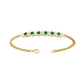 Eclipse Collection Emerald and Diamond Bracelet  Gardiner Brothers   