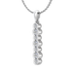 Eclipse Collection All Diamond Stick Pendant  Gardiner Brothers   