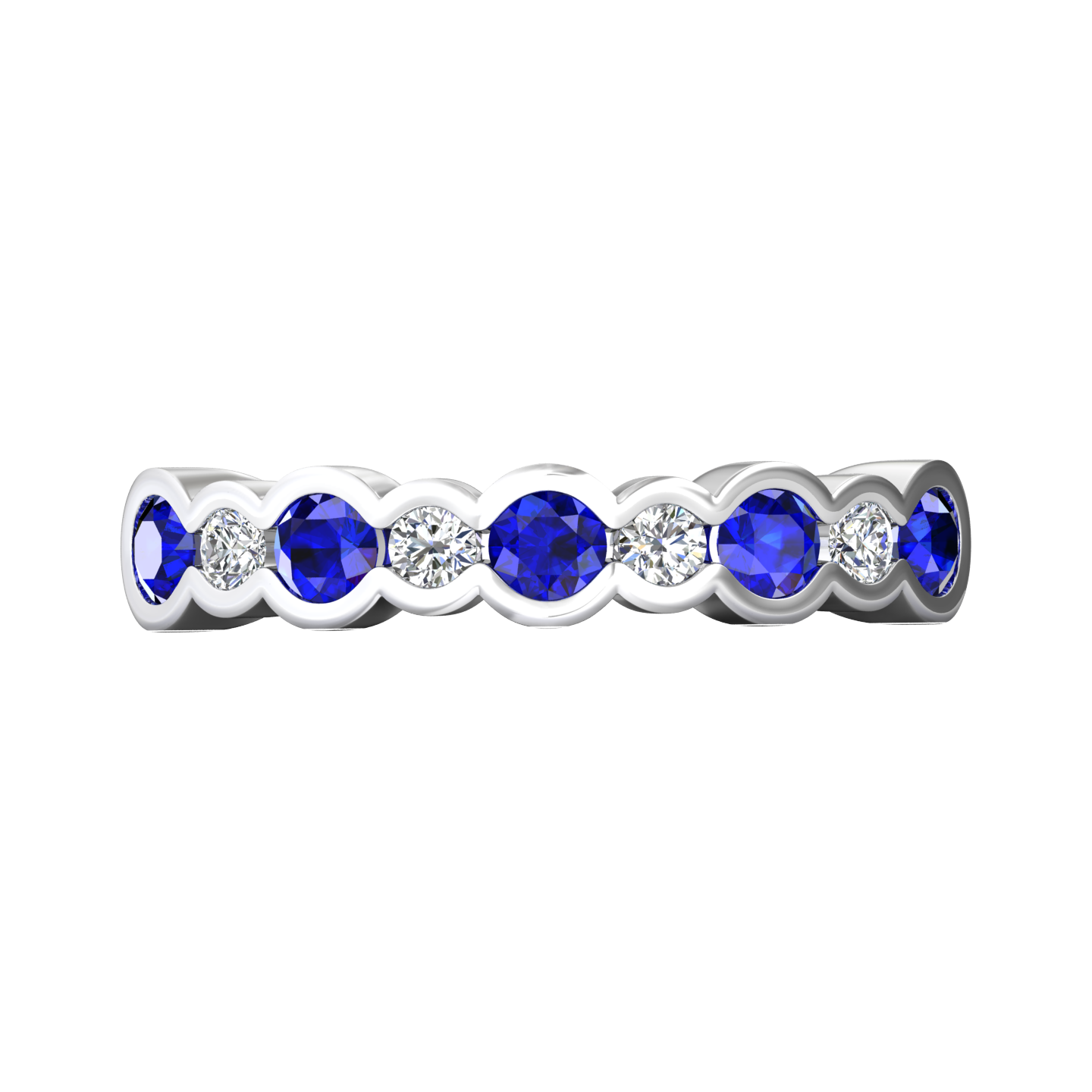 Eclipse Collection Sapphire and Diamond Ring  Gardiner Brothers   