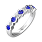 Eclipse Collection Sapphire and Diamond Ring  Gardiner Brothers   