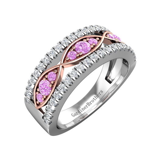 Rosa Pink Diamond Dress Ring  Gardiner Brothers