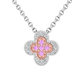Rosa Pink Diamond, Flower Style Pendant  Gardiner Brothers   