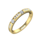 Round Brilliant Cut Diamond Wedding Band  Gardiner Brothers 0.25cts 18ct Yellow Gold 