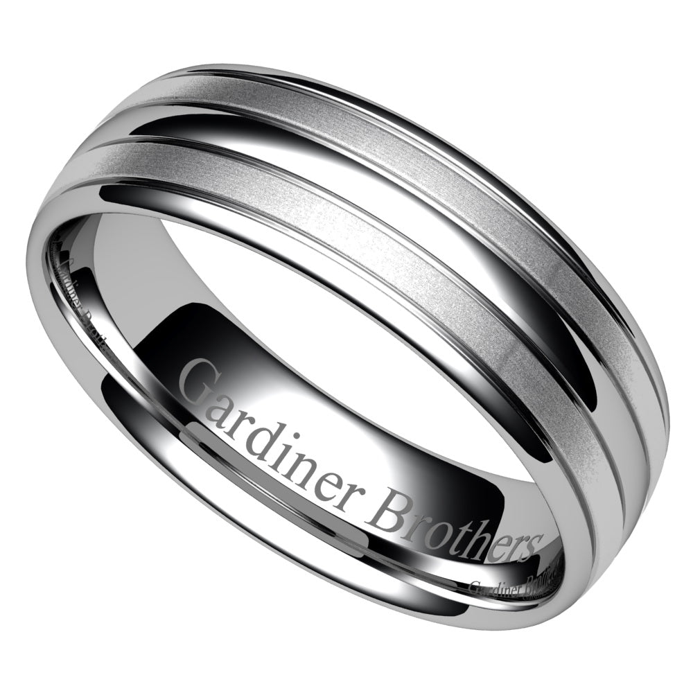 Patterned Wedding Ring  Gardiner Brothers   