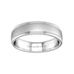 Platinum wedding band with a satin finish  Gardiner Brothers   