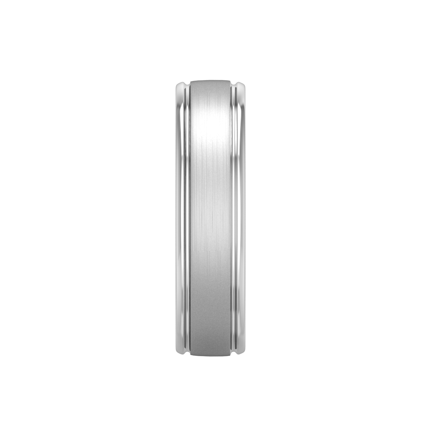 Platinum wedding band with a satin finish  Gardiner Brothers   