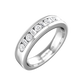 Round Brilliant and Baguette Cut Diamond Set Wedding Band  Gardiner Brothers   