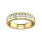 Round Brilliant and Baguette Cut Diamond Set Wedding Band  Gardiner Brothers   
