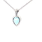White Gold Swiss Blue Topaz Necklace  Gardiner Brothers
