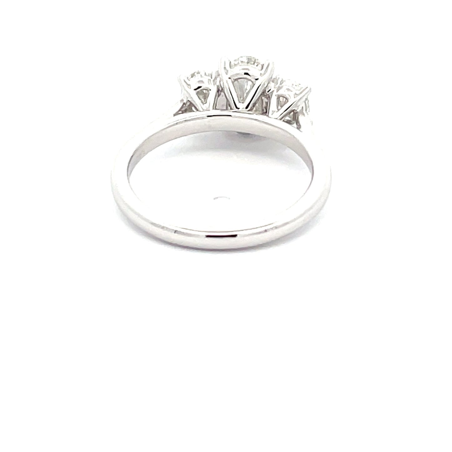 Oval Shaped Diamond 3 Stone Ring - 1.61cts  Gardiner Brothers