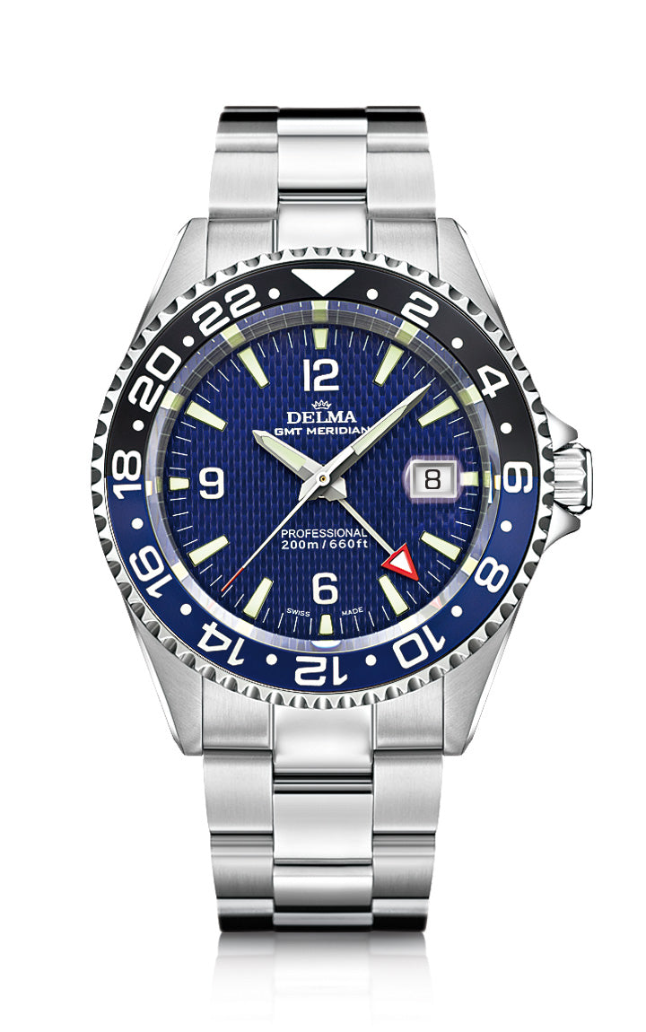 Delma - Gents Santiago GMT Meridian  Gardiner Brothers