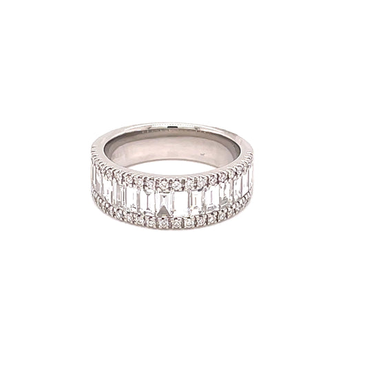 Brilliant and Baguette Cut Diamond Eternity Ring - 2.00cts  Gardiner Brothers