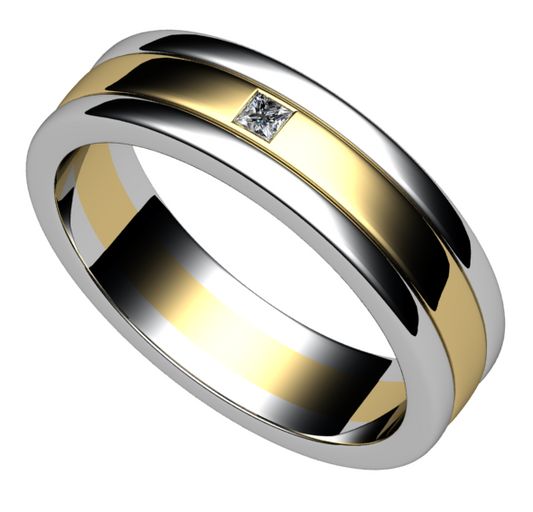 Patterned Wedding Ring  Gardiner Brothers   