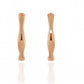 Rose Gold Bone Style Earrings  Gardiner Brothers