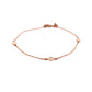 Rose Gold "Yard of Diamonds" Style Bracelet  Gardiner Brothers   